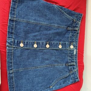 Demin Mini Skirt